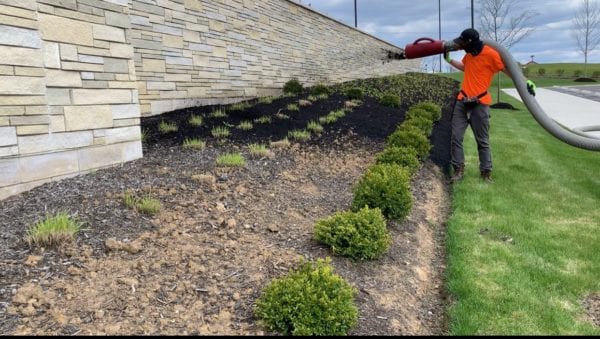 Mulch Blowing